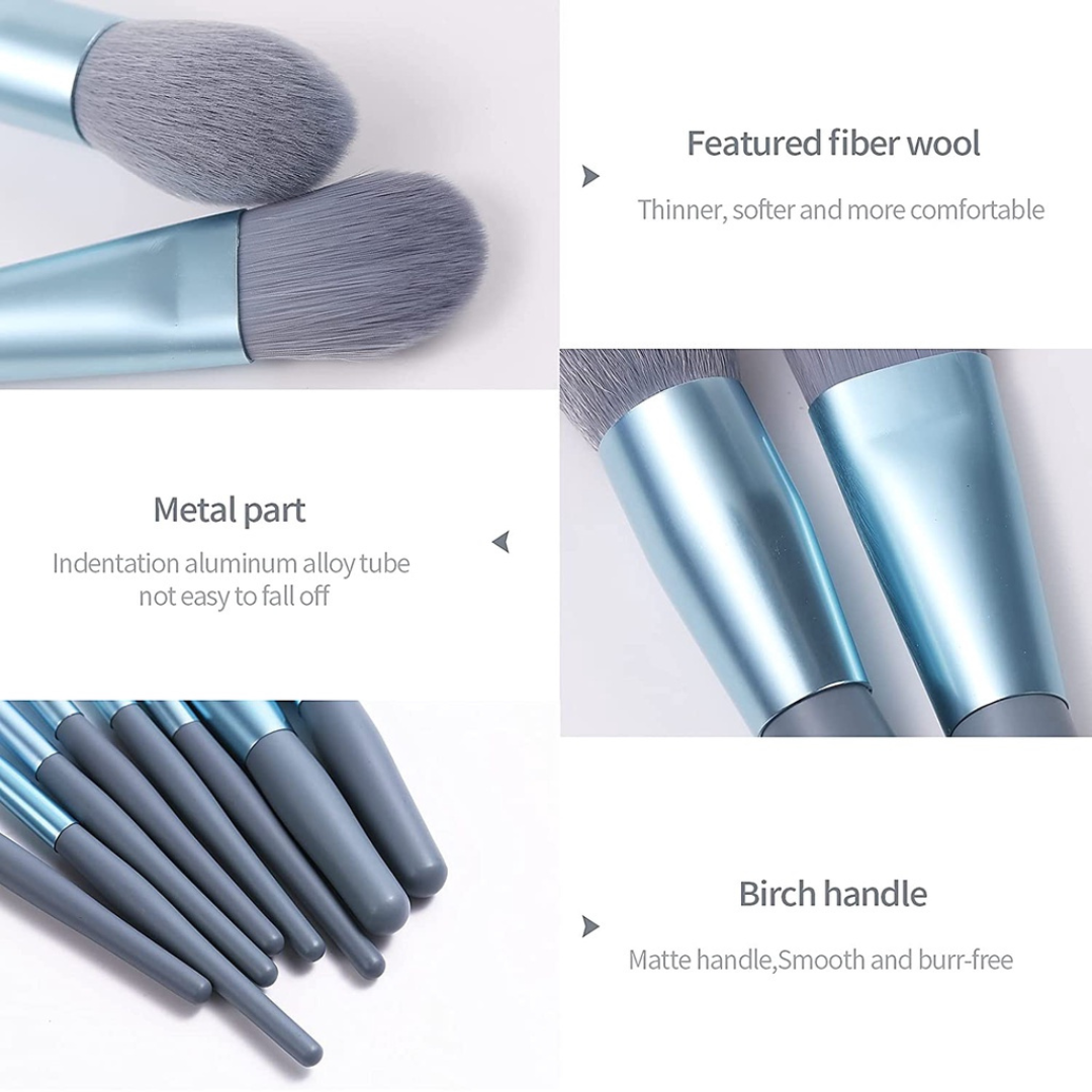 13 pcs Makeup Brushes + FREE Case