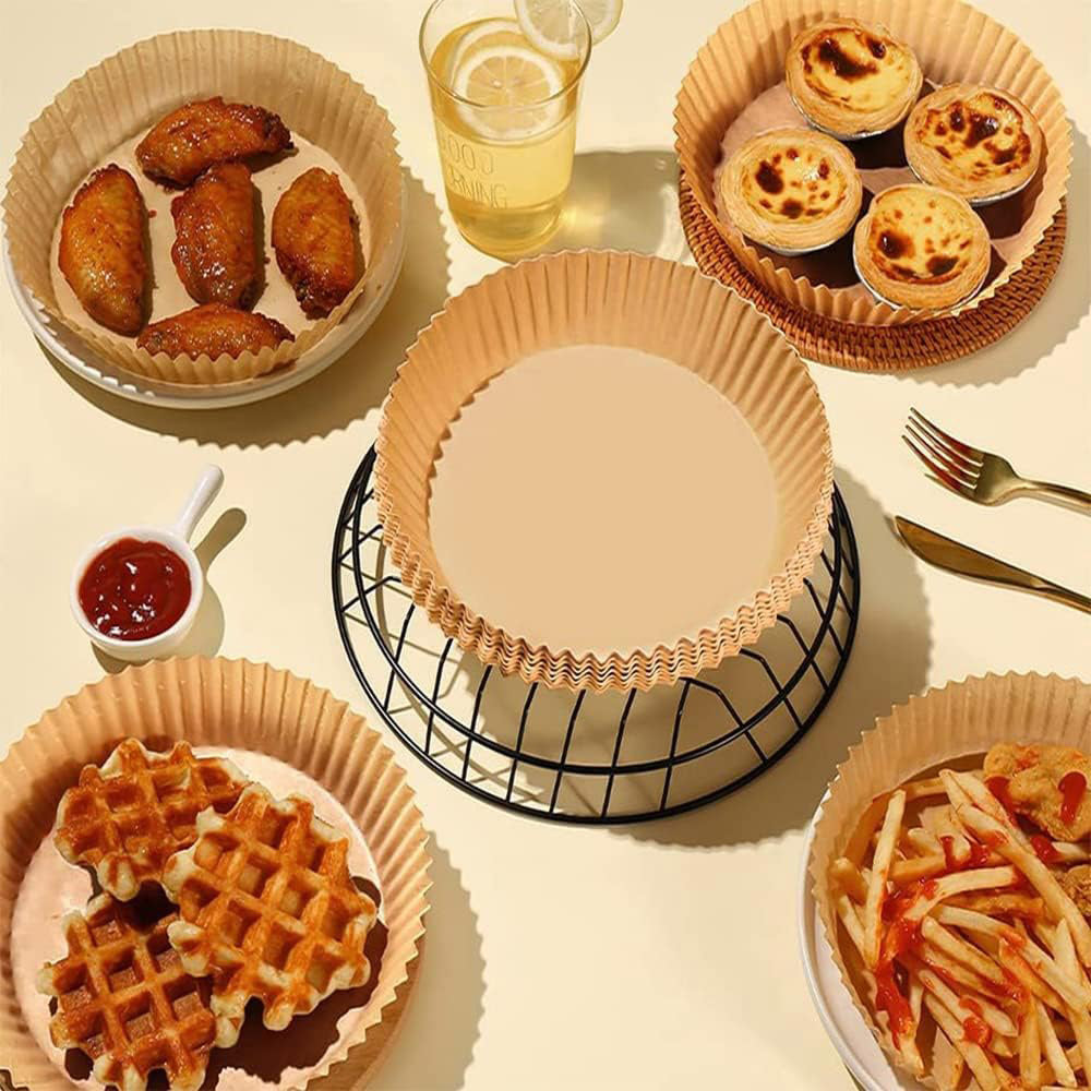 50 Sheets Disposable Air Fryer Paper Round