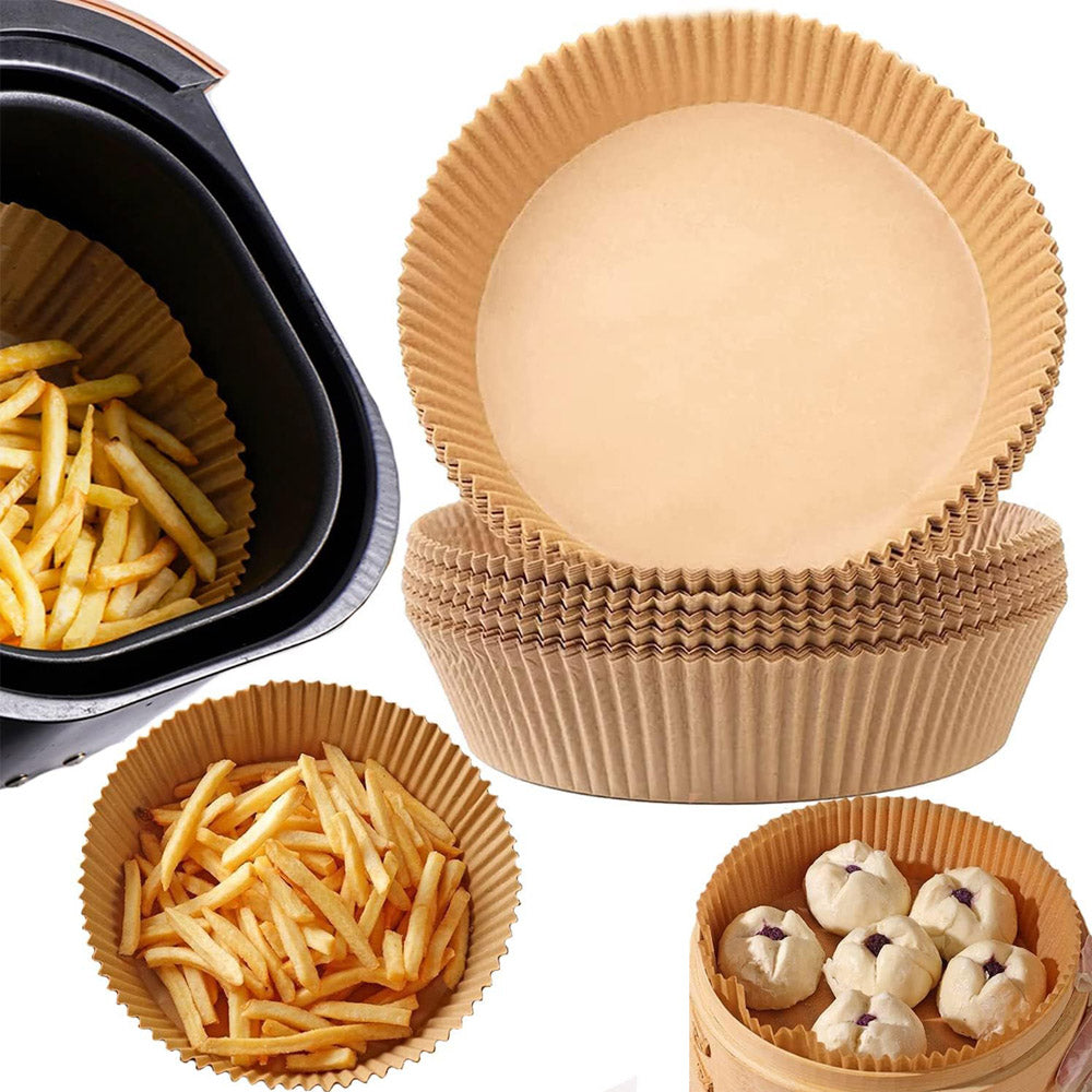50 Sheets Disposable Air Fryer Paper Round