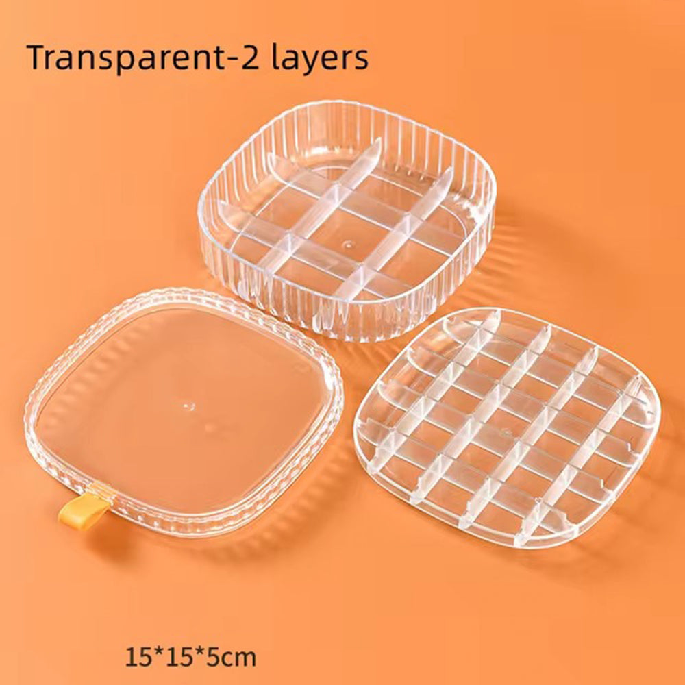 2 layers jewelry organizer storage