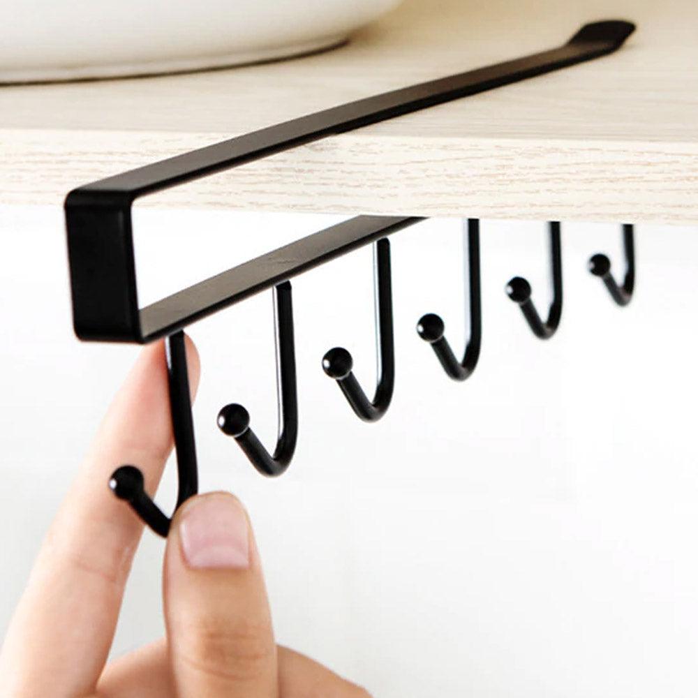6 Hooks Storage Shelf Rack