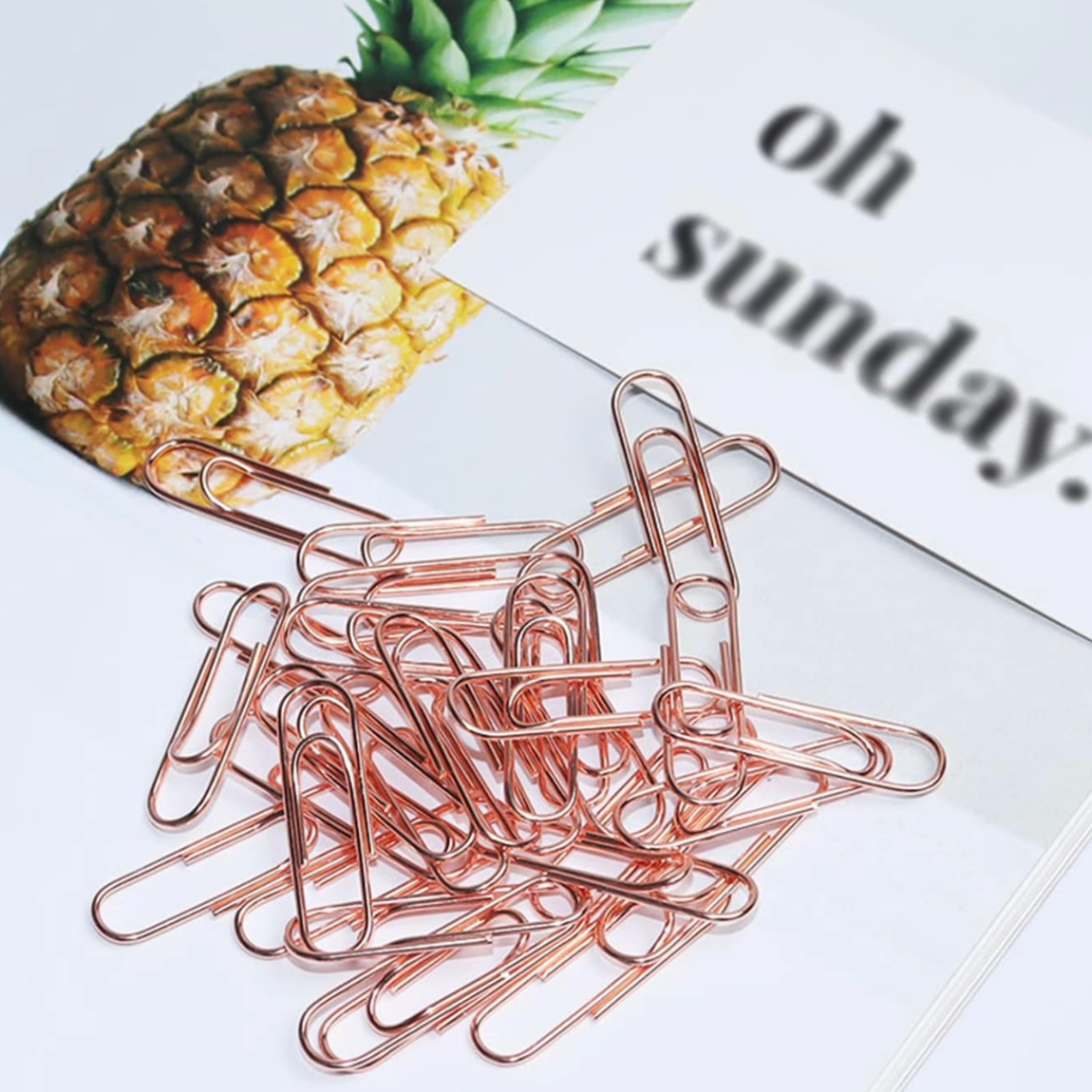 Rose Gold desk accessories Pins & Clips