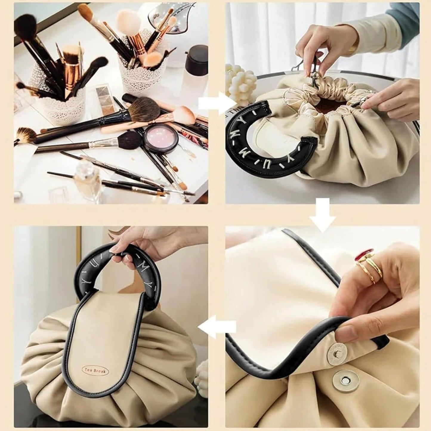Travel Makeup Bag Organizer Storage