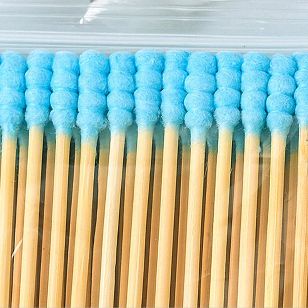 100Pcs Double Head Disposable Makeup Cotton Swab