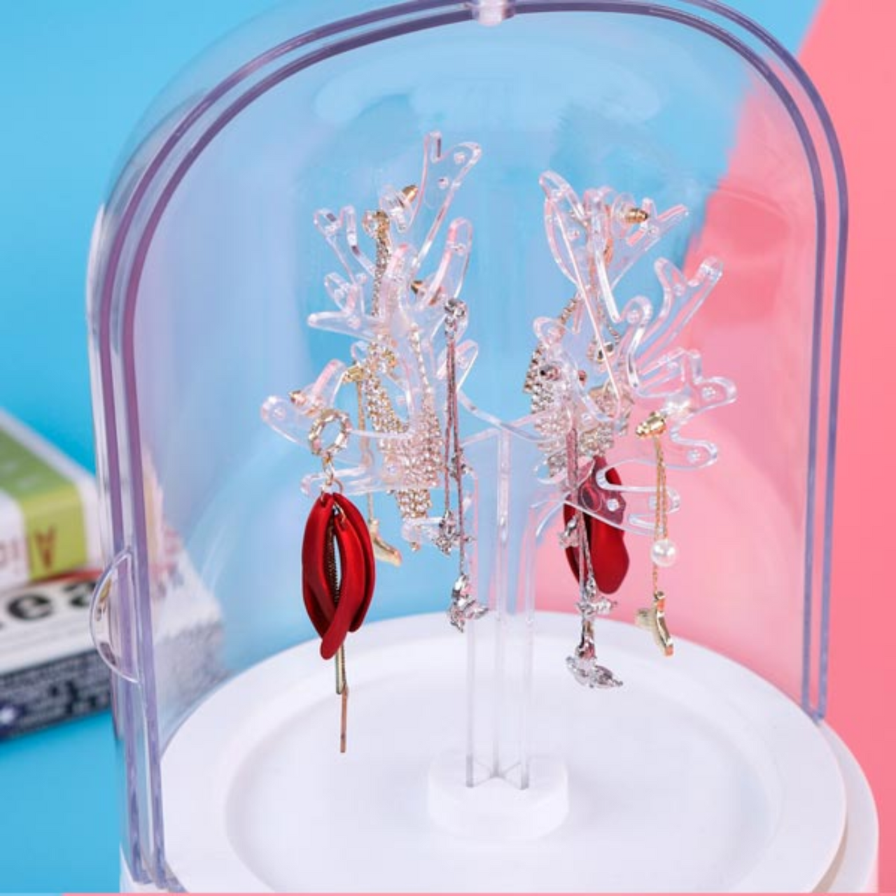 Pink Jewelry Storage Organizer