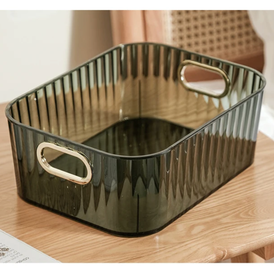Medium Olive Green Box Storage Organizer