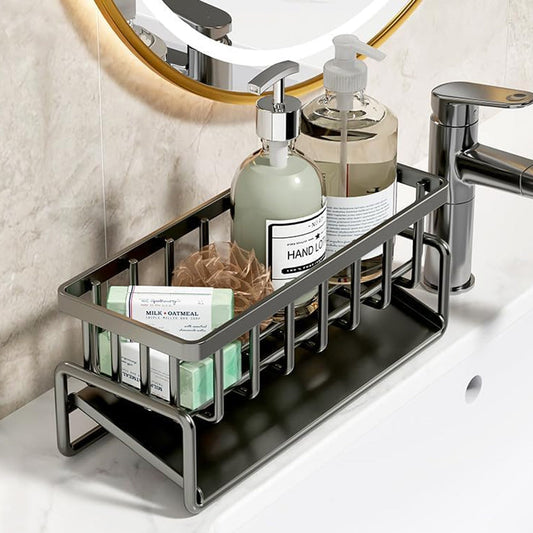 Stainless Steel Kitchen Drain Rack Sponge Organizer