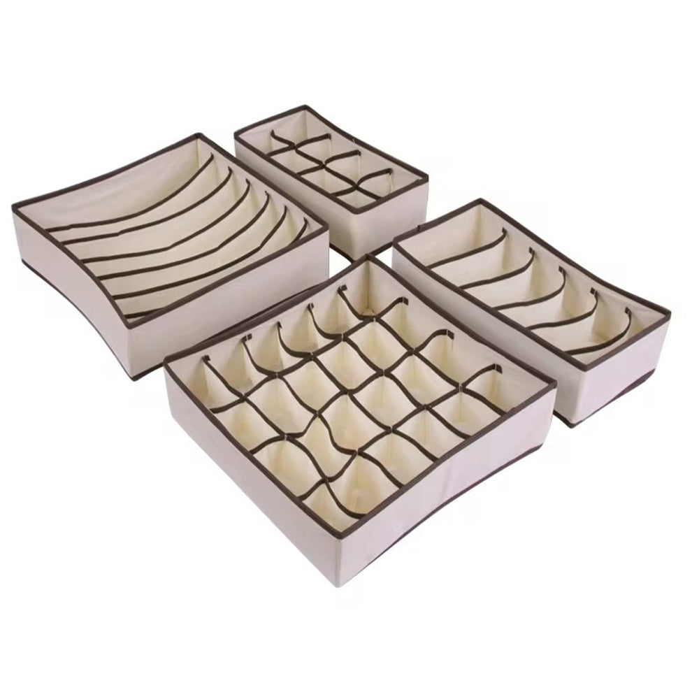 Set Of 4 Storage Boxes Organizer