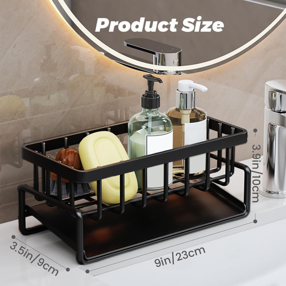 Stainless Steel Kitchen Drain Rack Sponge Organizer