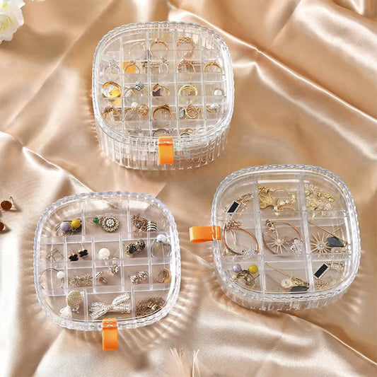 2 layers jewelry organizer storage