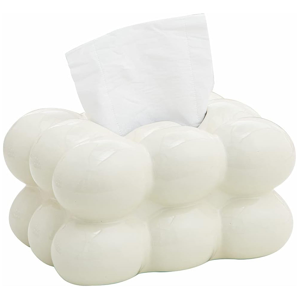 White Ceramic Tissue Box