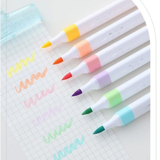 6 pcs Pastel Highlighter
