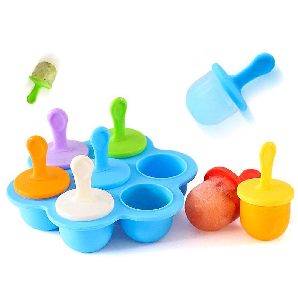 7 Cavity Silicone Mini Ice Popsicle Mold