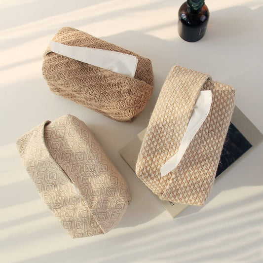 Lattice Linen Tissue Box