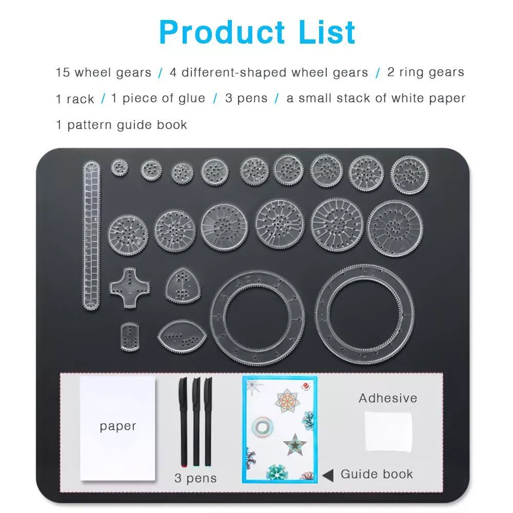 Spirograph Standard Stationery Design Ruler
